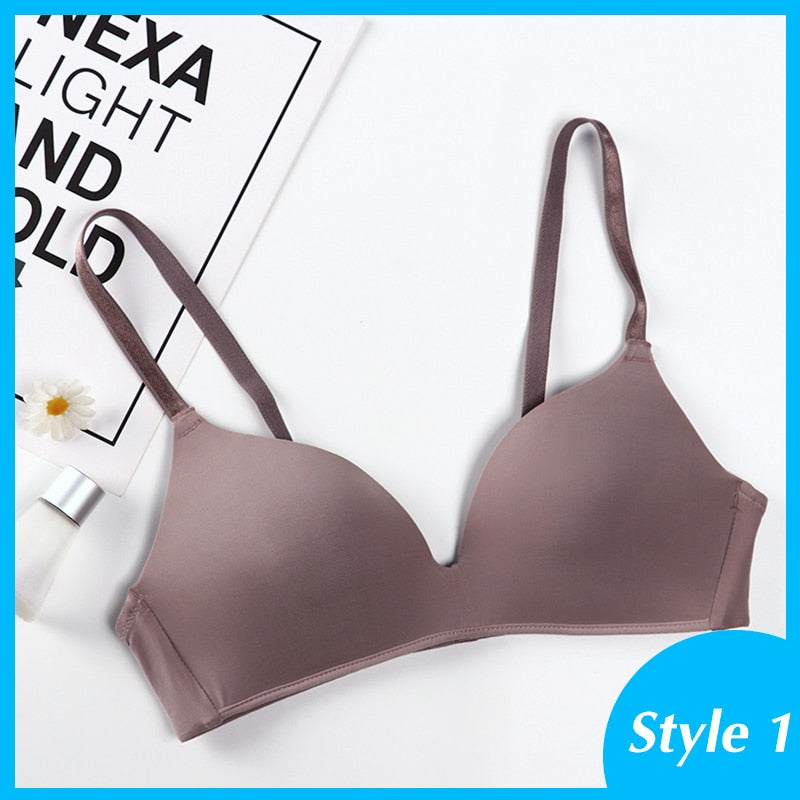 Seamless Bras for Women Push Up A - B cup comfortable  / enter Discount Code  XRSBZPJWKDSK   BUY  4 get 1 FREE  /  FREE  Shipping