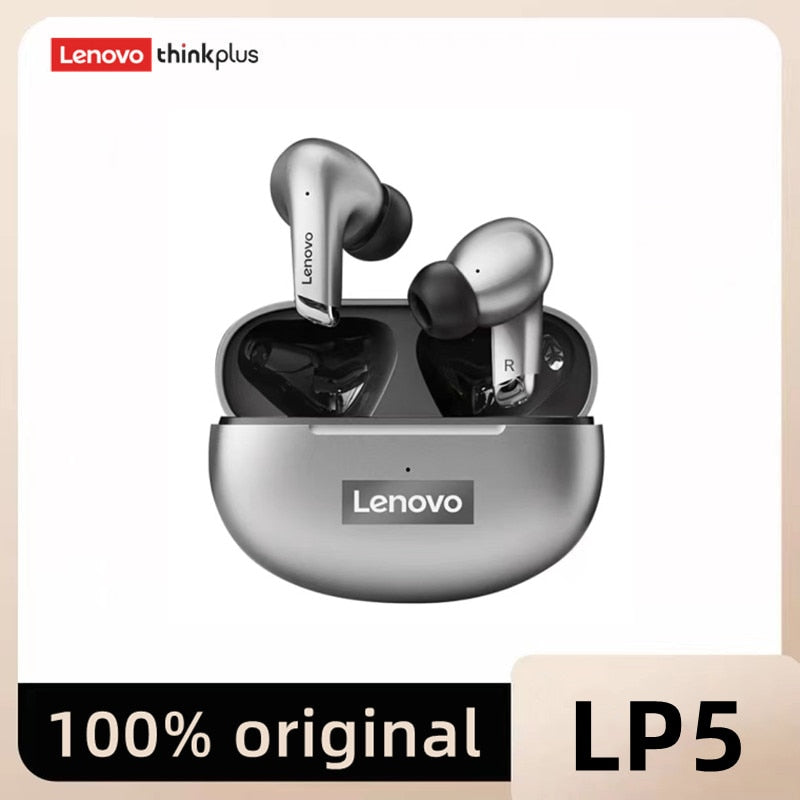 Lenovo LP5 TWS Bluetooth Earphone 9D Stereo HiFi Sports Wireless Earbuds for iPhone 13 Xiaomi / FREE Shipping