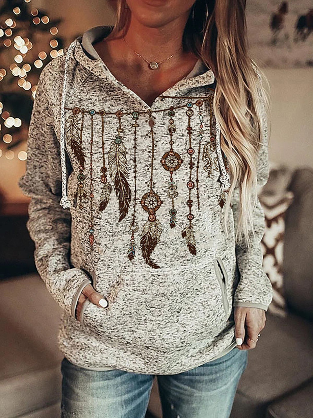 Wolf Hoodies/Custom Vintage designs for Women oversized comfortable pullover / Free Shipping