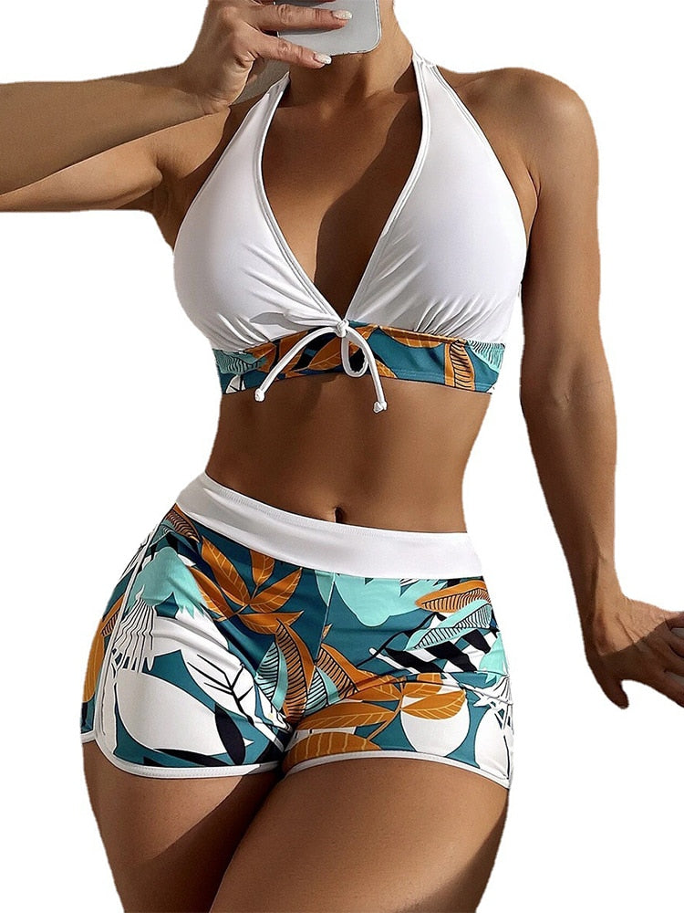 New High Waist Sexy Swimsuit for  Women casual beach wear custom prints / FREE Shipping
