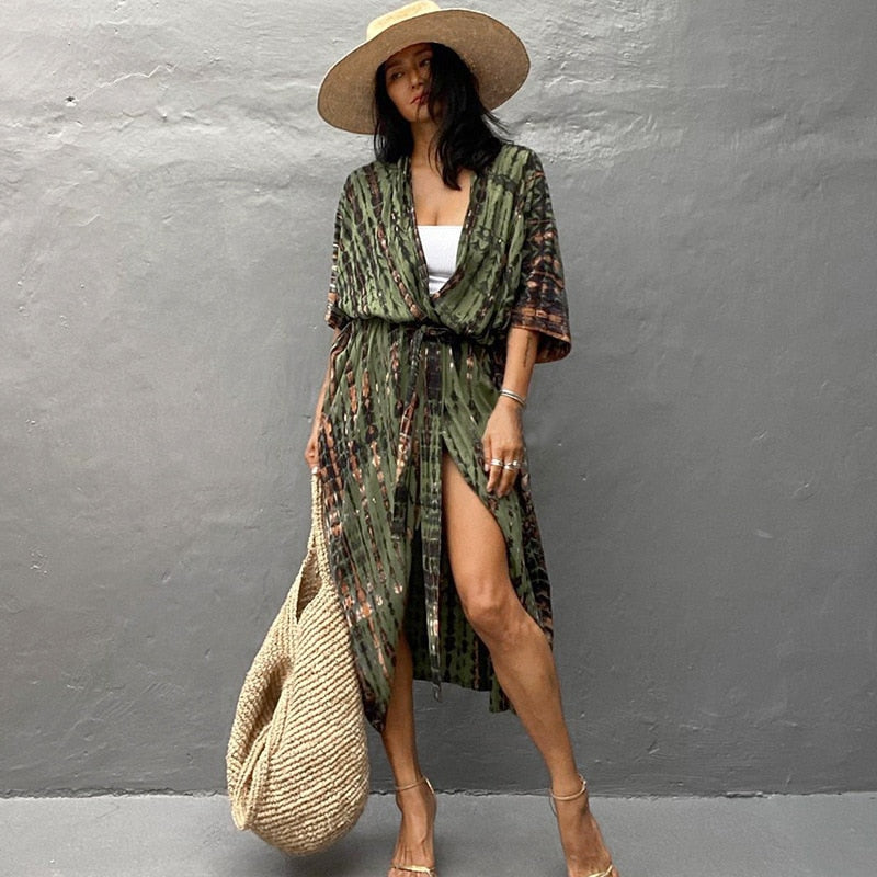 Beach Cover Up Kimono Robe for Women  light and comfortable / FREE Shipping