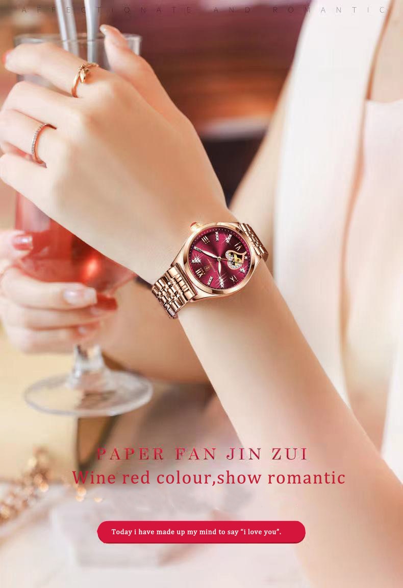 POEDAGAR 320 Elegant Ladies Watch with sparkling Diamonds-luminous/ FREE Shipping