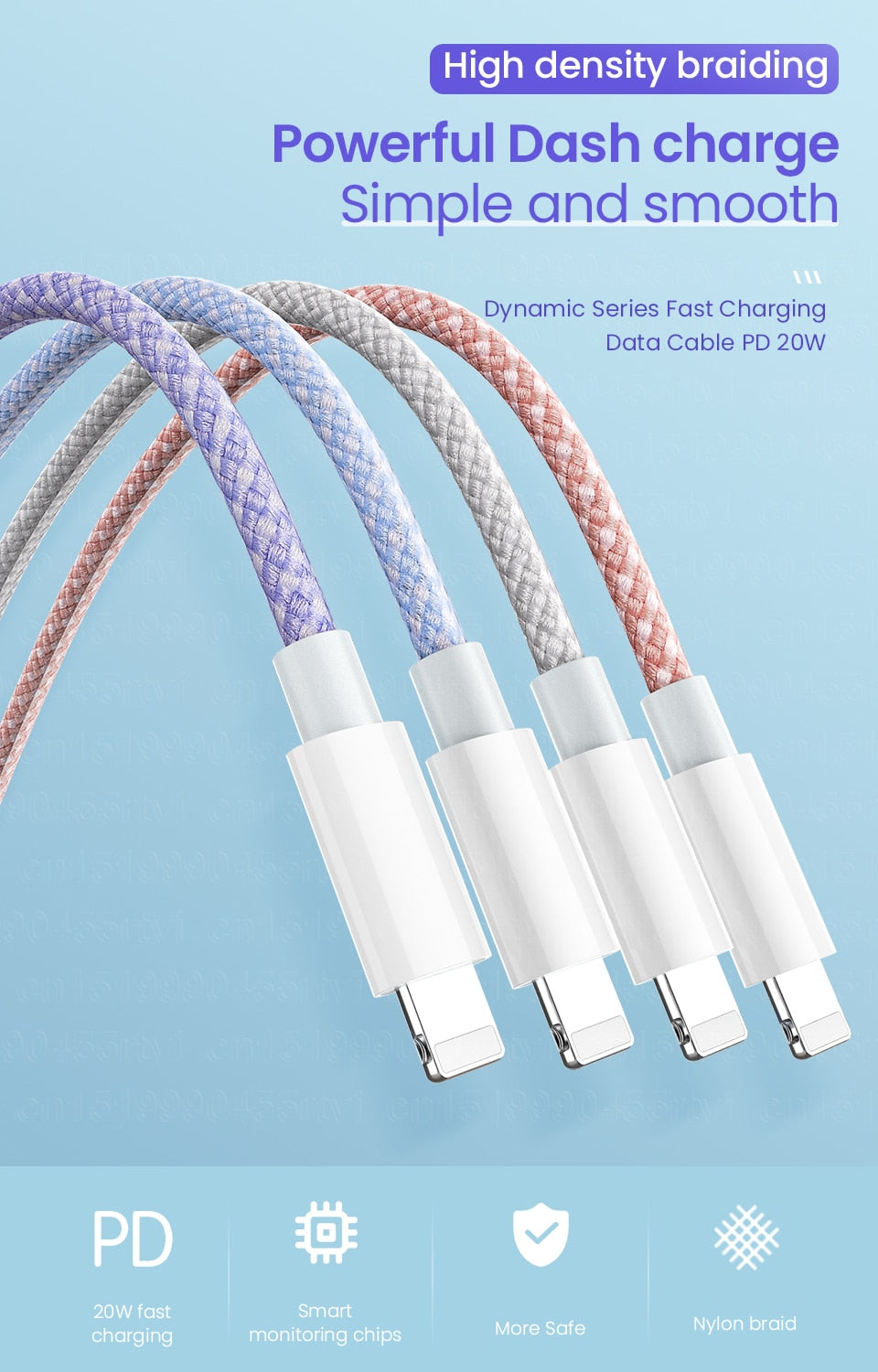 20W PD USB C Cable for iPhone 14 13 12 Pro Max Fast Charging/ Buy 4 get 1 FREE/ Enter Code WH4SE1NTD13K /Free Shipping