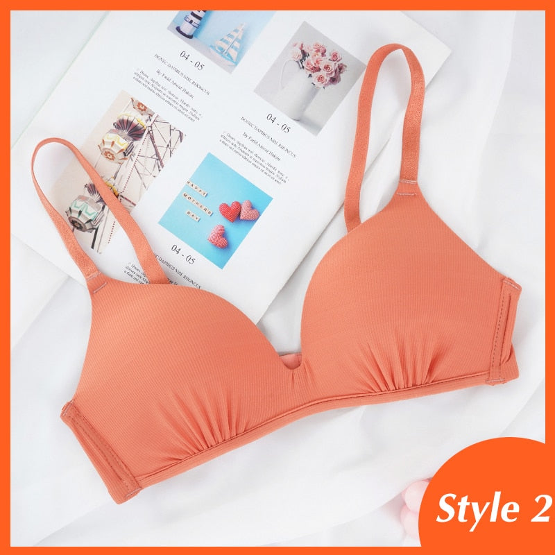 Seamless Bras for Women Push Up A - B cup comfortable  / enter Discount Code  XRSBZPJWKDSK   BUY  4 get 1 FREE  /  FREE  Shipping