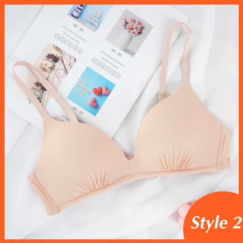 Seamless Bras for Women Push Up A - B cup comfortable  / enter Discount Code  XRSBZPJWKDSK   BUY  4 get 1 FREE  /  FREE  Shipping