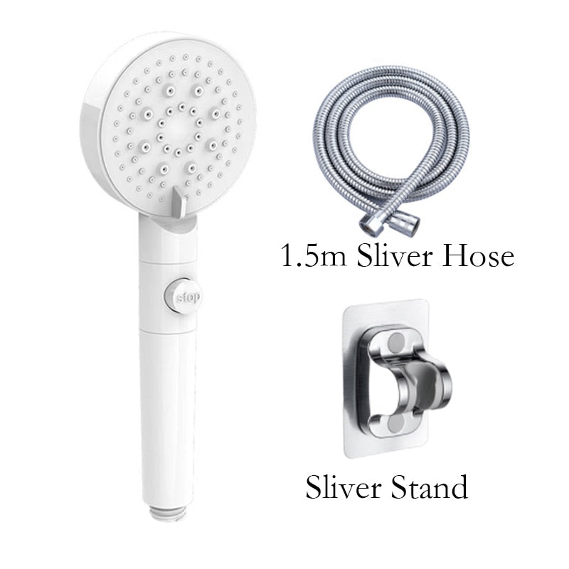 LeCono Shower Head Adjustable 6 spray MODES High Pressure for Salon or Bath / FREE Shipping