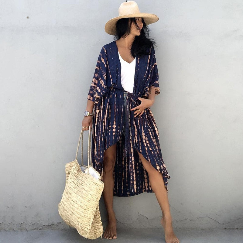 Beach Cover Up Kimono Robe for Women  light and comfortable / FREE Shipping