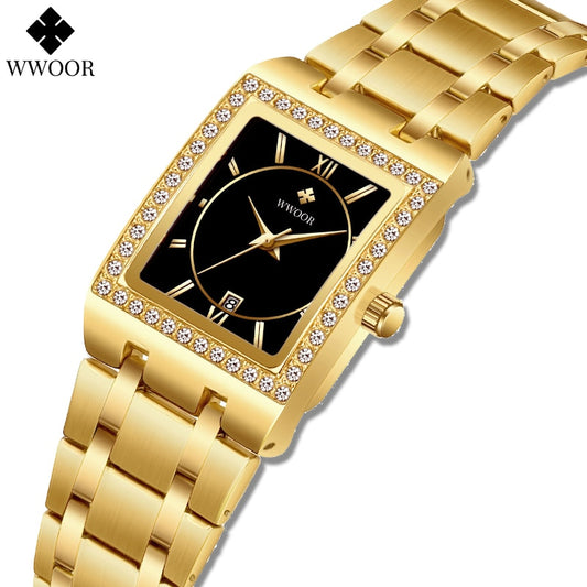 WwOOR beautiful Gold 8858 Watches for Women / enter discount code 8DHRGX9DAJT2  Buy 1 get 1 FREE / FREE Shipping