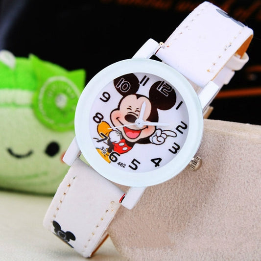 2021  Kids Mickey Mouse Watch leather strap / FREE Shipping