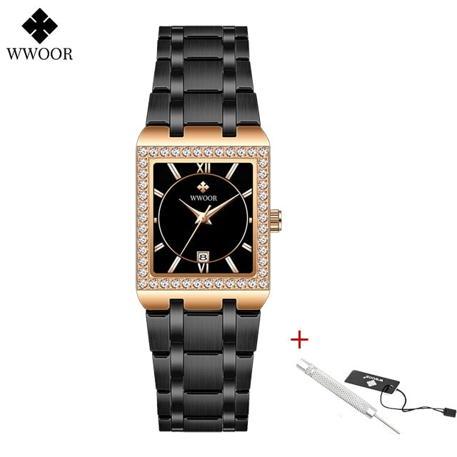 WwOOR beautiful Gold 8858 Watches for Women / enter discount code 8DHRGX9DAJT2  Buy 1 get 1 FREE / FREE Shipping