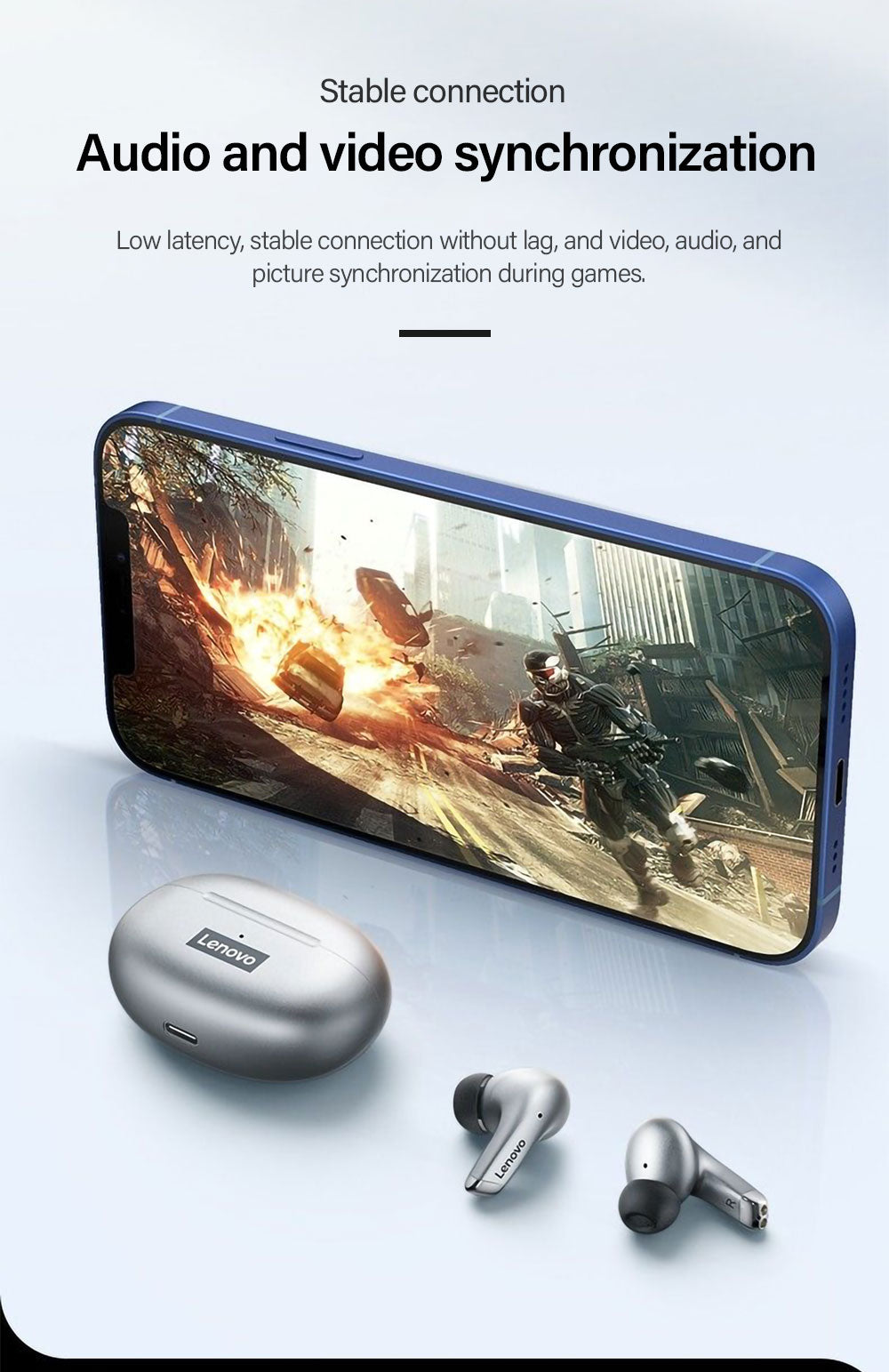 Lenovo LP5 TWS Bluetooth Earphone 9D Stereo HiFi Sports Wireless Earbuds for iPhone 13 Xiaomi / FREE Shipping