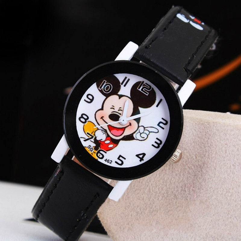 2021  Kids Mickey Mouse Watch leather strap / FREE Shipping