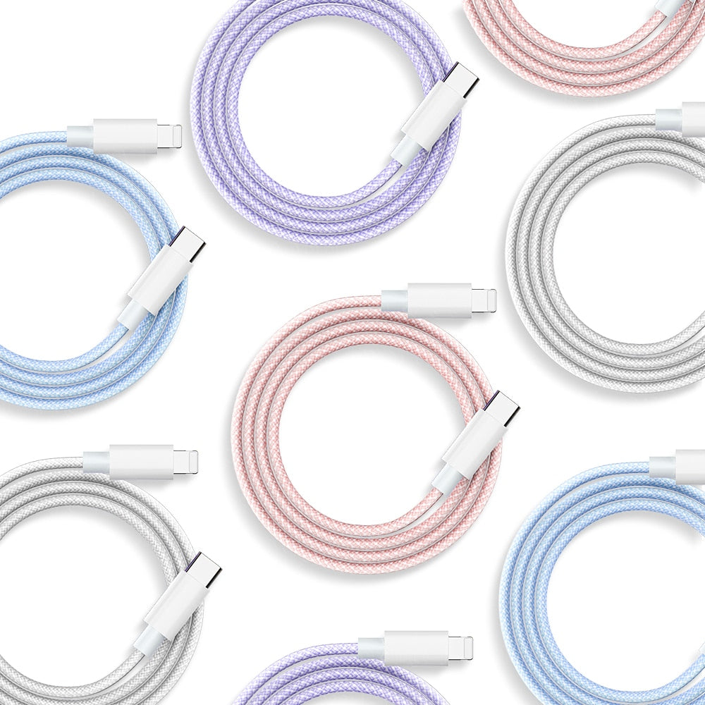 20W PD USB C Cable for iPhone 14 13 12 Pro Max Fast Charging/ Buy 4 get 1 FREE/ Enter Code WH4SE1NTD13K /Free Shipping