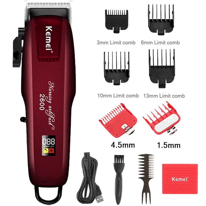 Kemei Professional Electric Hair Clipper / Cutting Wireless Trimmer , rechargeable / FREE Shipping
