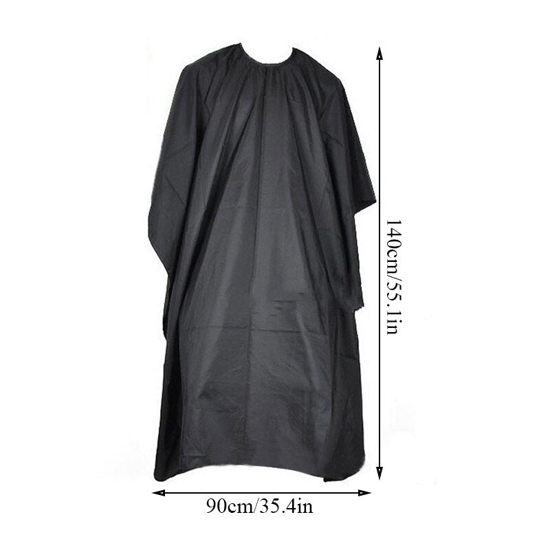 Salon/Barber Black Hairdresser Cape Waterproof Cloth / Salon Professional Accessories  / FREE Shipping