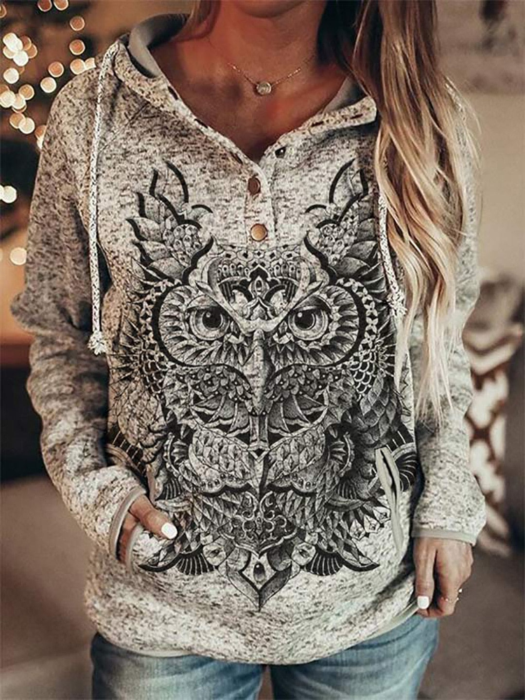 Wolf Hoodies/Custom Vintage designs for Women oversized comfortable pullover / Free Shipping