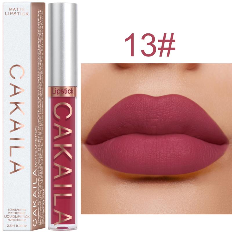 Lipstick Matte  CAKAILA Velvet Lip Gloss 36 Colors Long-Lasting Waterproof  / enter Code RT7CHPB8E3KX /  Buy 10 get 4 FREE /   FREE Shipping