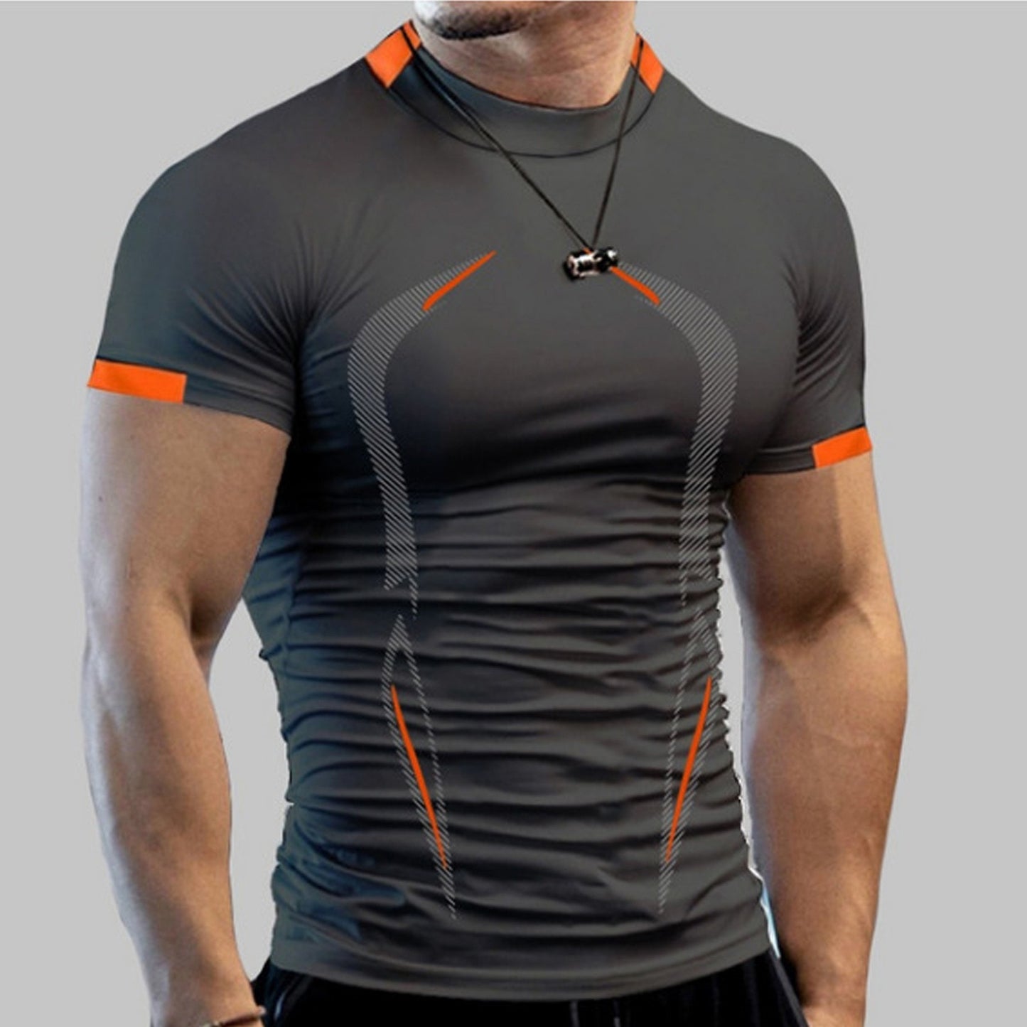 Summer Athletic Sport Shirt for  Men /  Quick Dry  workout  Shirt  / enter discount code X9X17Z1D08N2    Buy 5 get 1 FREE  / FREE Shipping