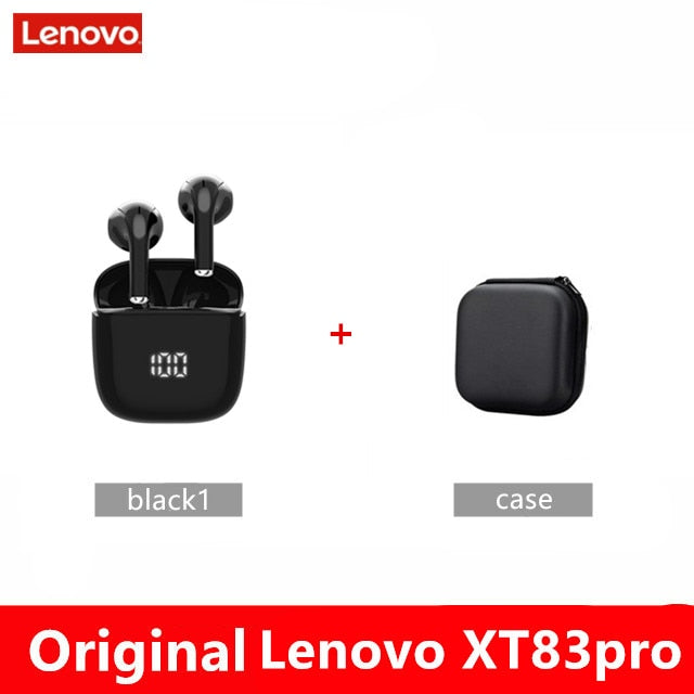 Lenovo XT83 Pro Wireless Bluetooth 5.1 Headphones LED Display Bluetooth Earphones with Dual Mics / FREE Shipping