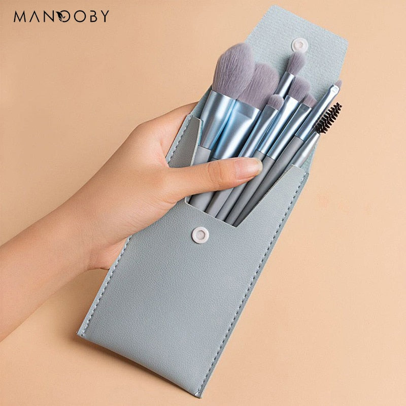 8/13Pcs Natural Makeup-Cosmetics Soft Fluffy Brushes / FREE Shipping