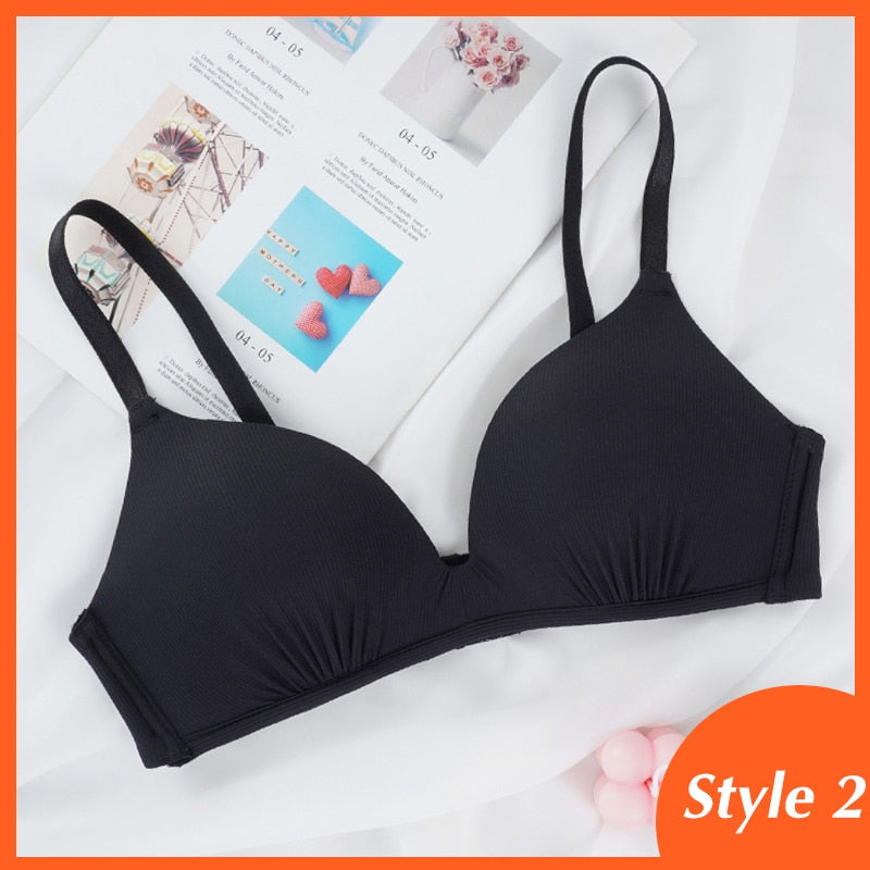 Seamless Bras for Women Push Up A - B cup comfortable  / enter Discount Code  XRSBZPJWKDSK   BUY  4 get 1 FREE  /  FREE  Shipping
