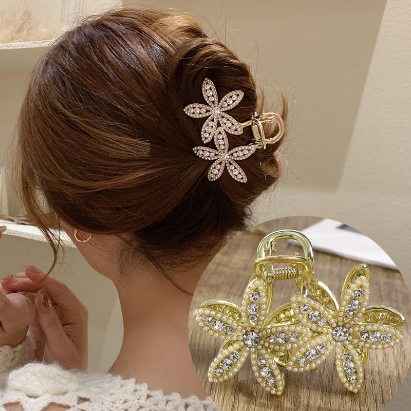 AWAYTR custom Rhinestone Metal Hair Claw Crab Clip / Free Shipping