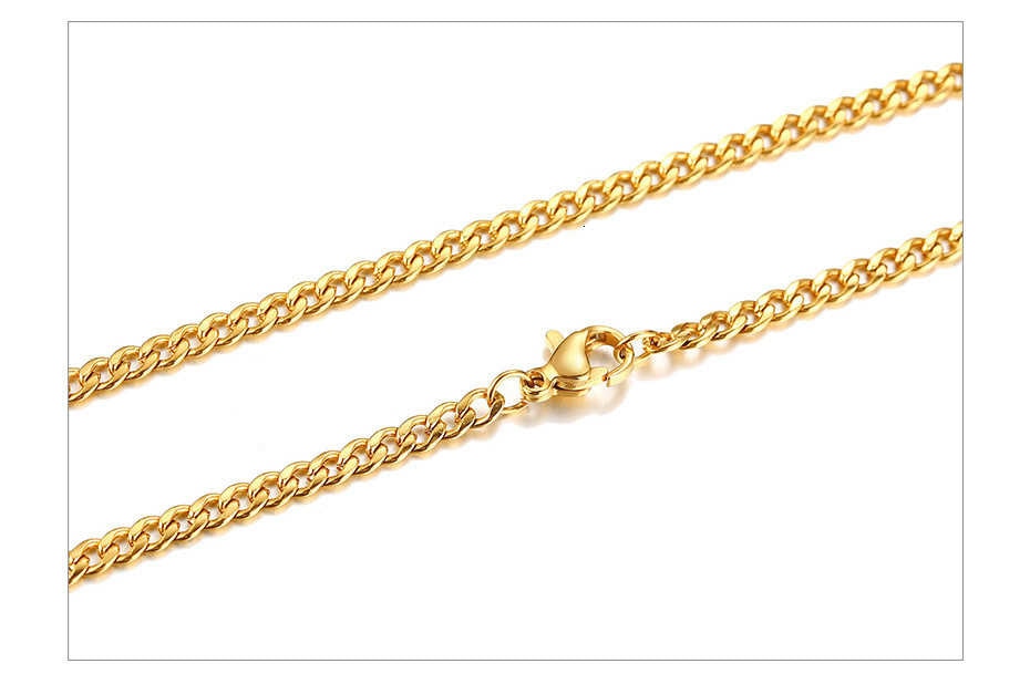 Vnox Cuban Link Chain Necklace Stainless Steel Gold or Silver / Buy 5 get 1 FREE / Enter Code RC7A4FPXGSRC /Free Shipping