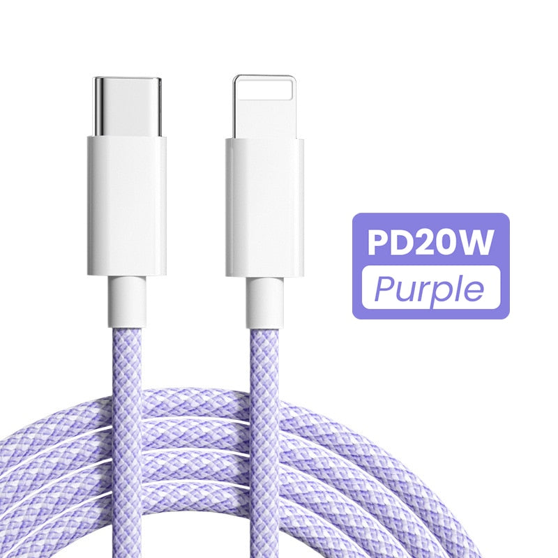 20W PD USB C Cable for iPhone 14 13 12 Pro Max Fast Charging/ Buy 4 get 1 FREE/ Enter Code WH4SE1NTD13K /Free Shipping