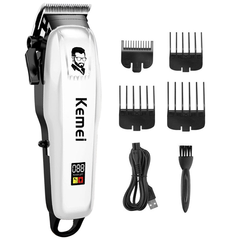 Kemei Professional Electric Hair Clipper / Cutting Wireless Trimmer , rechargeable / FREE Shipping