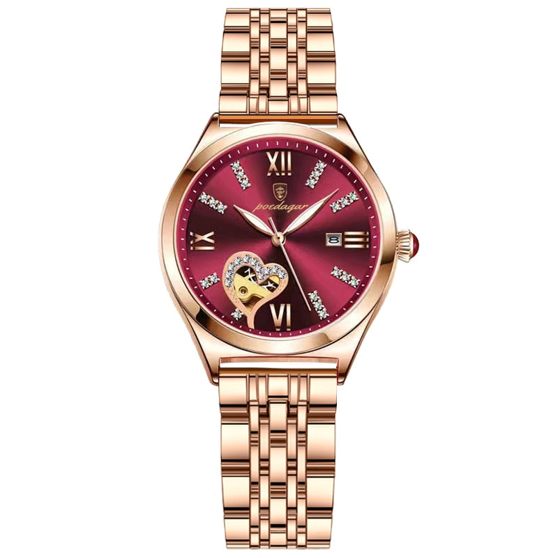 POEDAGAR 320 Elegant Ladies Watch with sparkling Diamonds-luminous/ FREE Shipping