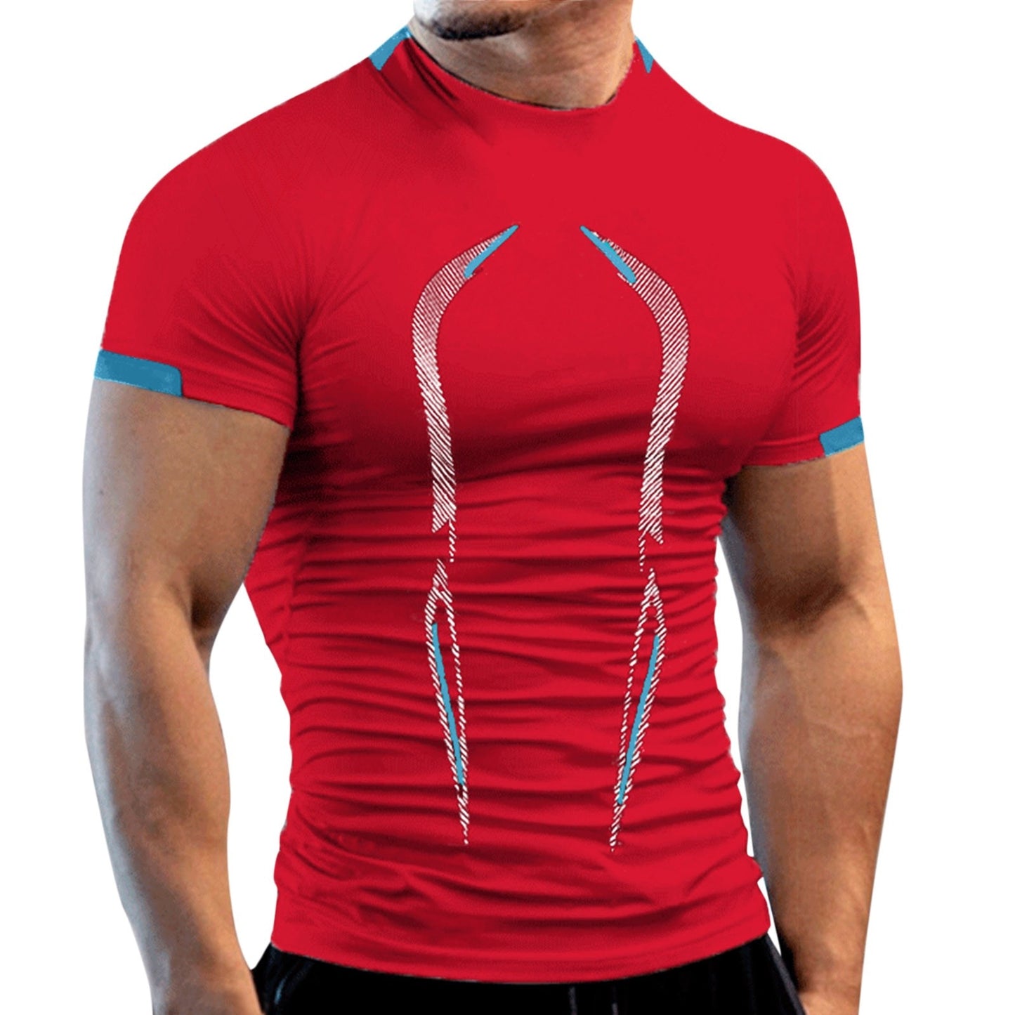 Summer Athletic Sport Shirt for  Men /  Quick Dry  workout  Shirt  / enter discount code X9X17Z1D08N2    Buy 5 get 1 FREE  / FREE Shipping