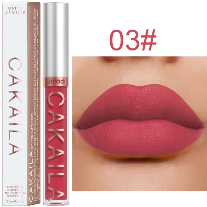 Lipstick Matte  CAKAILA Velvet Lip Gloss 36 Colors Long-Lasting Waterproof  / enter Code RT7CHPB8E3KX /  Buy 10 get 4 FREE /   FREE Shipping