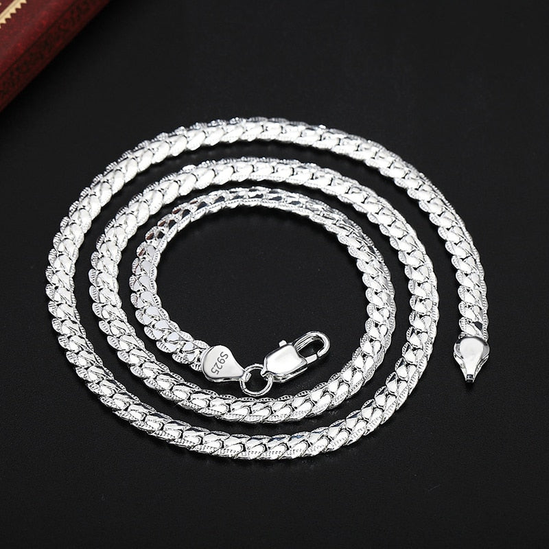 BATYYINY 20-60cm 925 sterling Silver / Gold Cuban link chain /necklace - Free Shipping