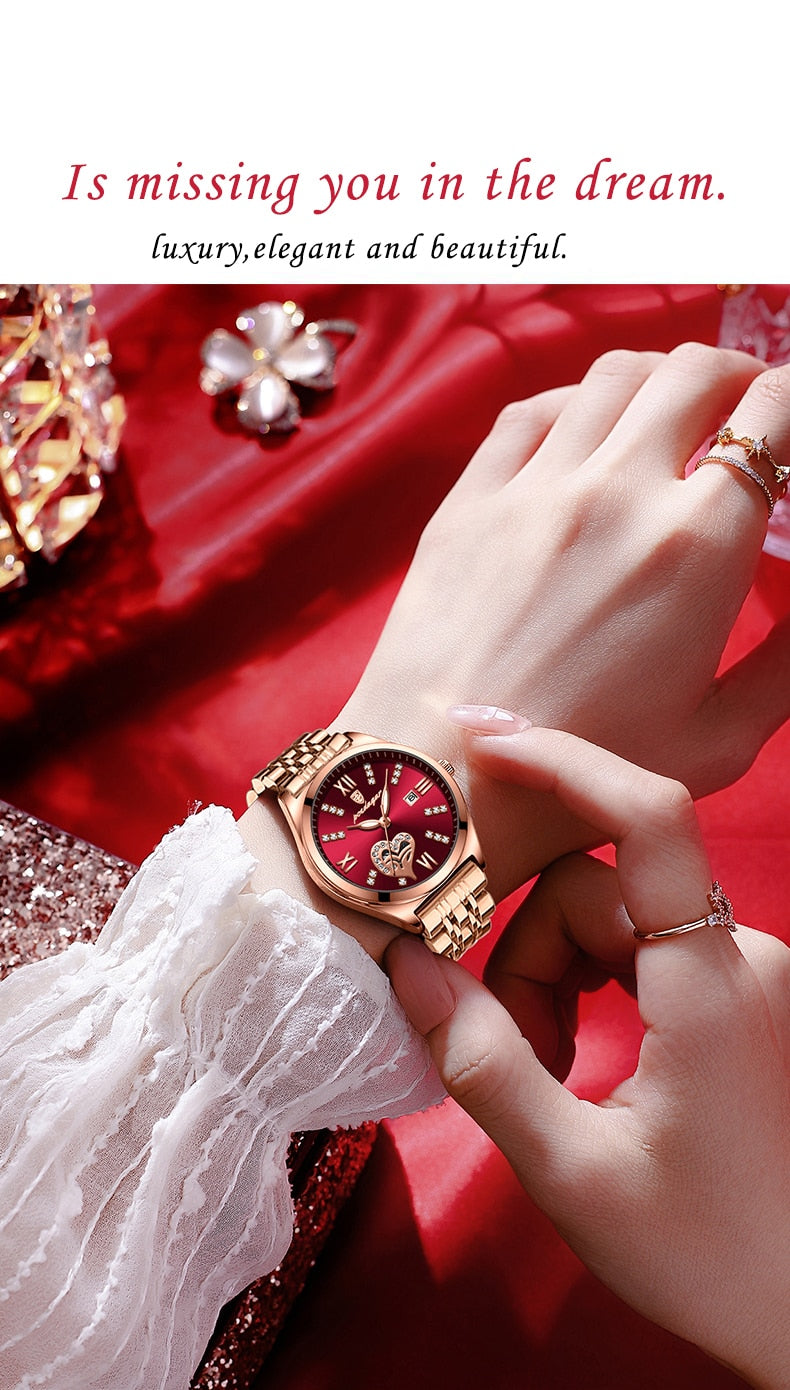POEDAGAR 320 Elegant Ladies Watch with sparkling Diamonds-luminous/ FREE Shipping