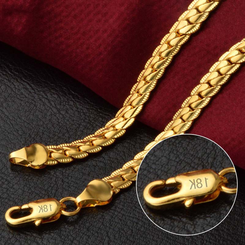 BATYYINY 20-60cm 925 sterling Silver / Gold Cuban link chain /necklace - Free Shipping