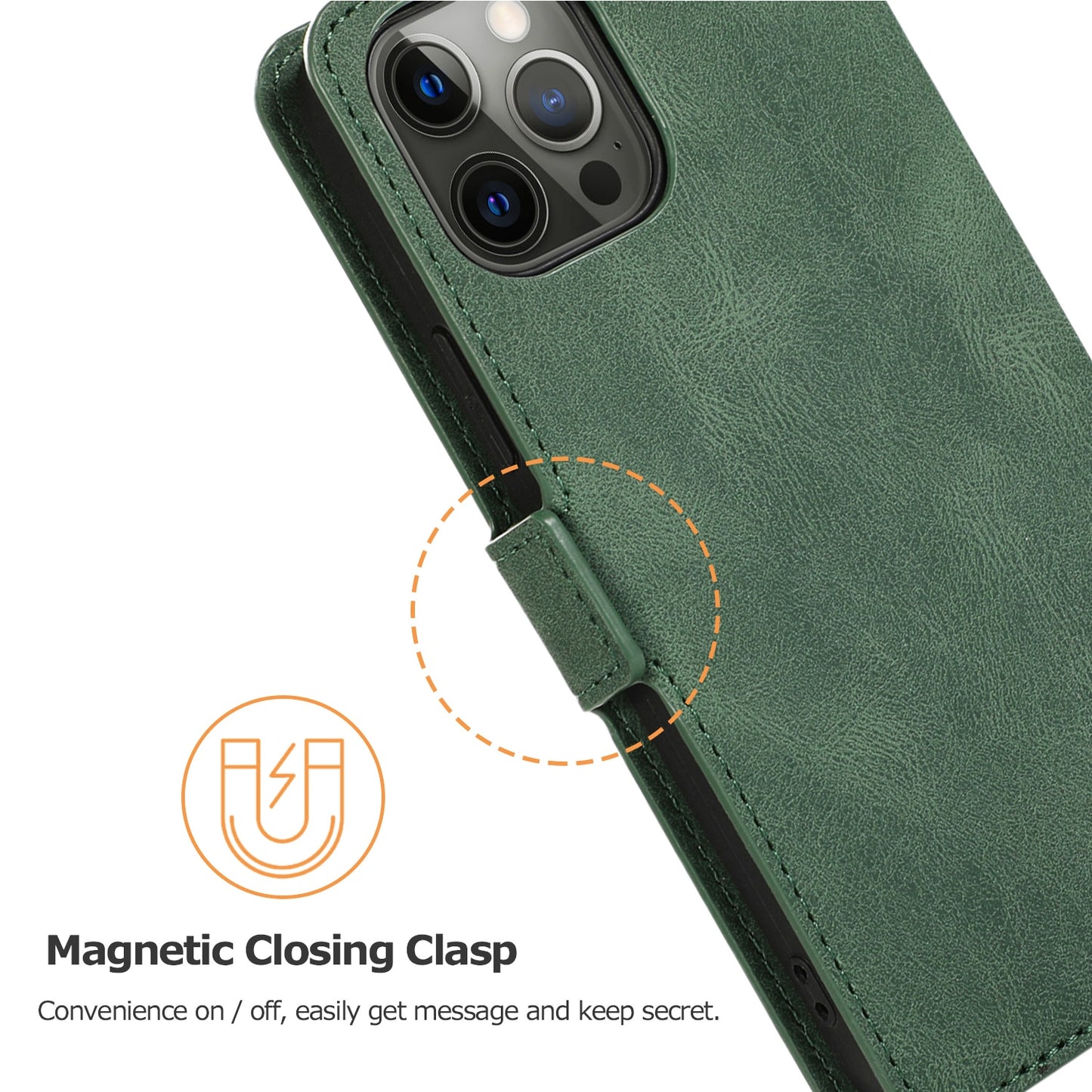 Leather Flip Wallet Case For iPhone 14 13 12 Mini 11 Pro XS MAX X XR 8 7 6s 6 Plus 5 5s SE 2020 2022 Card Stand Slot Phone Cover