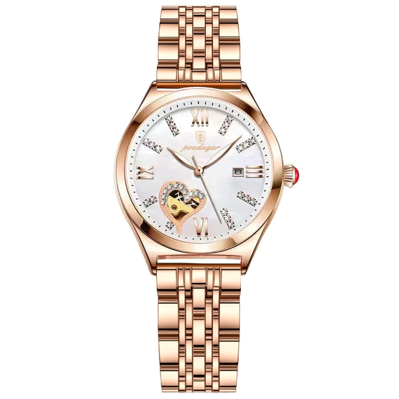 POEDAGAR 320 Elegant Ladies Watch with sparkling Diamonds-luminous/ FREE Shipping