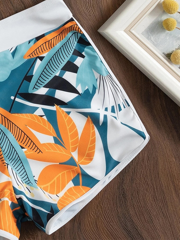 New High Waist Sexy Swimsuit for  Women casual beach wear custom prints / FREE Shipping