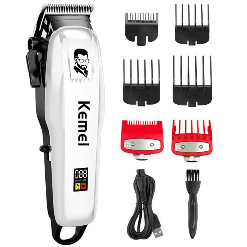Kemei Professional Electric Hair Clipper / Cutting Wireless Trimmer , rechargeable / FREE Shipping