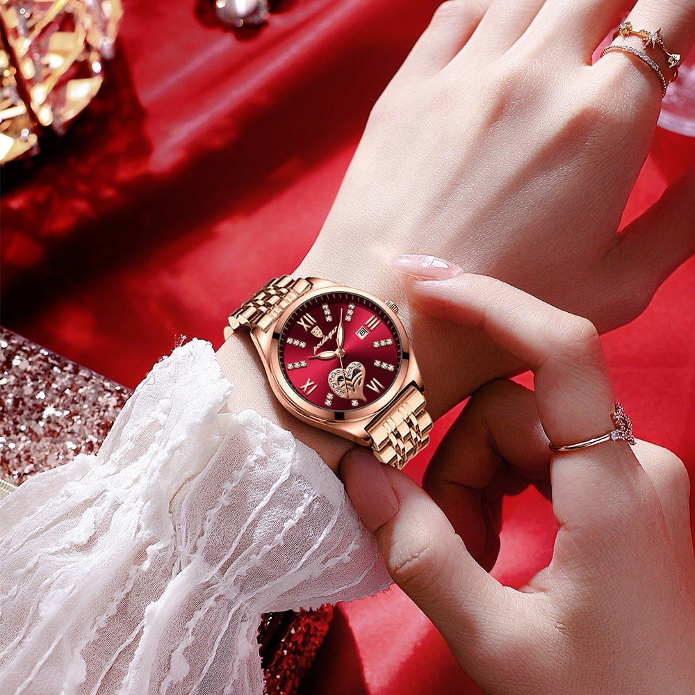 POEDAGAR 320 Elegant Ladies Watch with sparkling Diamonds-luminous/ FREE Shipping