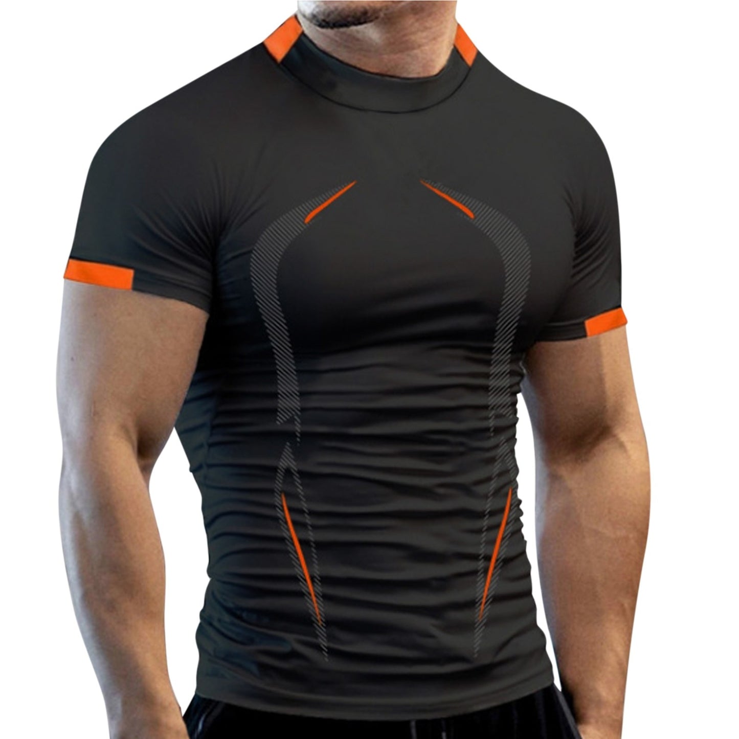 Summer Athletic Sport Shirt for  Men /  Quick Dry  workout  Shirt  / enter discount code X9X17Z1D08N2    Buy 5 get 1 FREE  / FREE Shipping