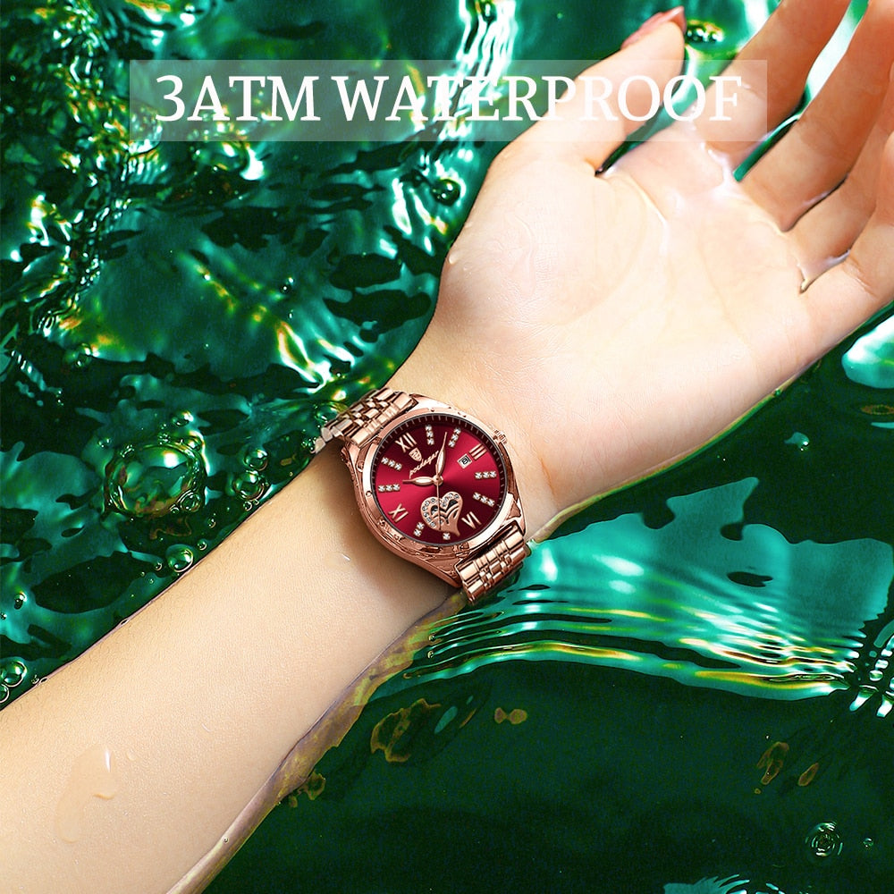POEDAGAR 320 Elegant Ladies Watch with sparkling Diamonds-luminous/ FREE Shipping