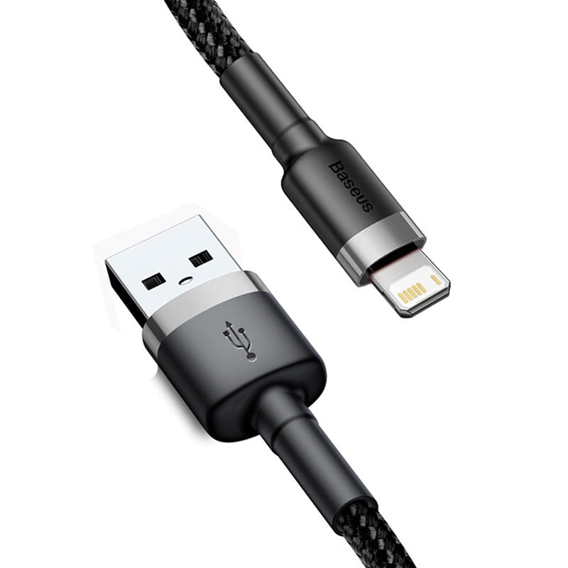 Baseus USB Cable for iPhone14 13 12 11 Plus Cable 2.4A Fast Charging Cable for iPhone- Free Shipping