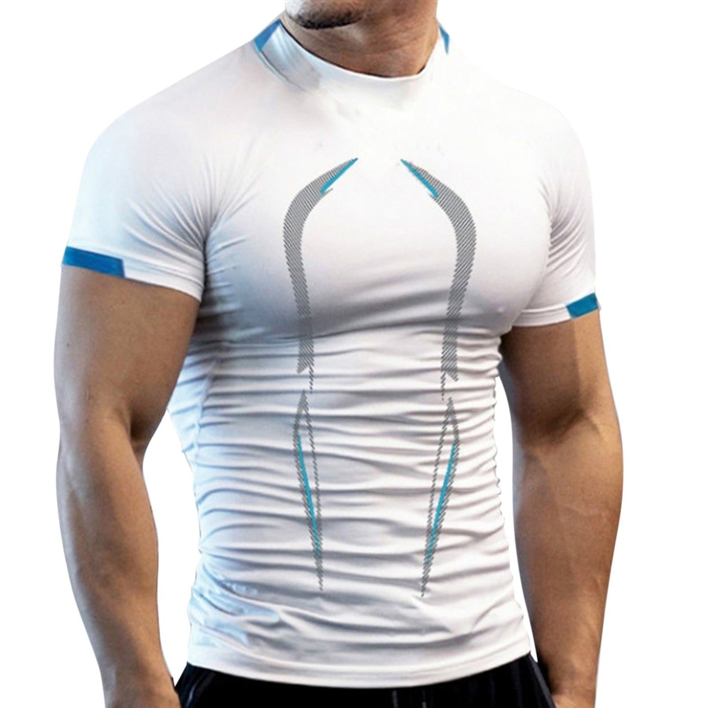 Summer Athletic Sport Shirt for  Men /  Quick Dry  workout  Shirt  / enter discount code X9X17Z1D08N2    Buy 5 get 1 FREE  / FREE Shipping