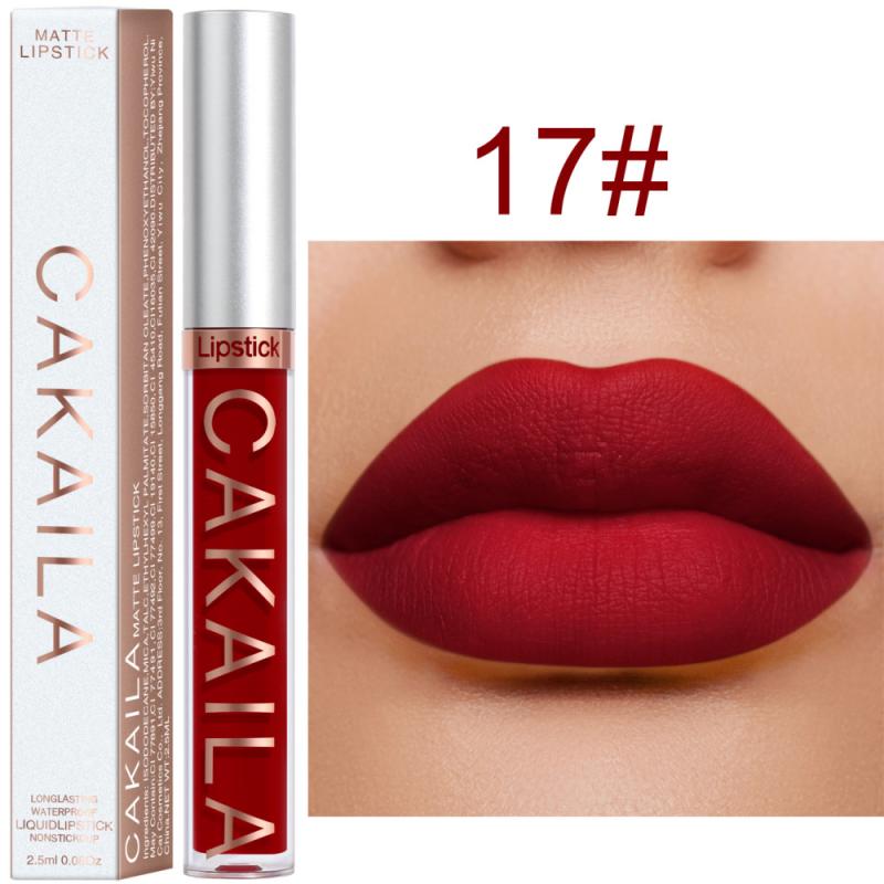 Lipstick Matte  CAKAILA Velvet Lip Gloss 36 Colors Long-Lasting Waterproof  / enter Code RT7CHPB8E3KX /  Buy 10 get 4 FREE /   FREE Shipping