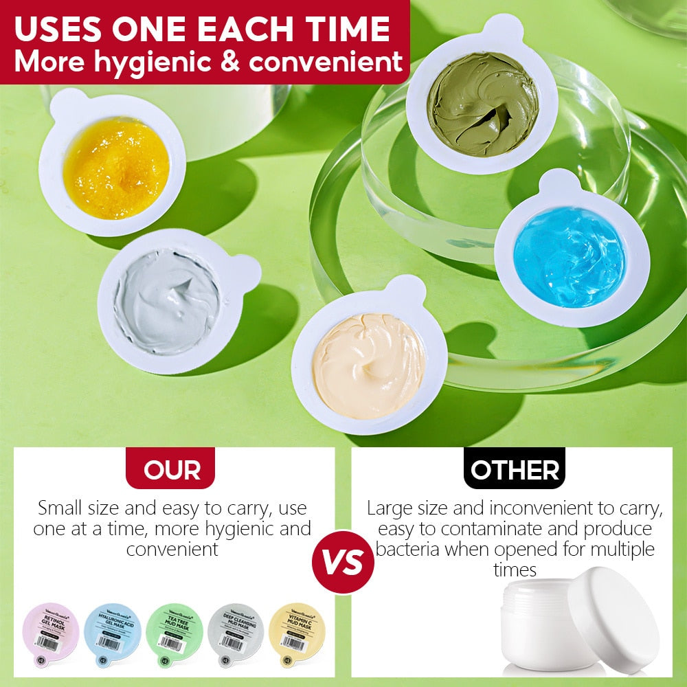 VIBRANT GLAMOUR Gel Mud Mask /  Acne cleanser / Moisturizing Anti-aging Deep / Lifting Firming Oil Control  / FREE Shipping