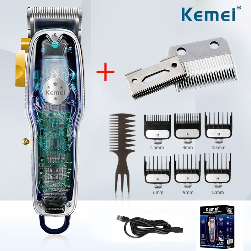 Kemei Electric Hair Clipper for Men / Professional cordless Cutter Wireless Hair Cutter / FREE Shipping