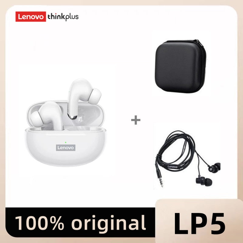 Lenovo LP5 TWS Bluetooth Earphone 9D Stereo HiFi Sports Wireless Earbuds for iPhone 13 Xiaomi / FREE Shipping