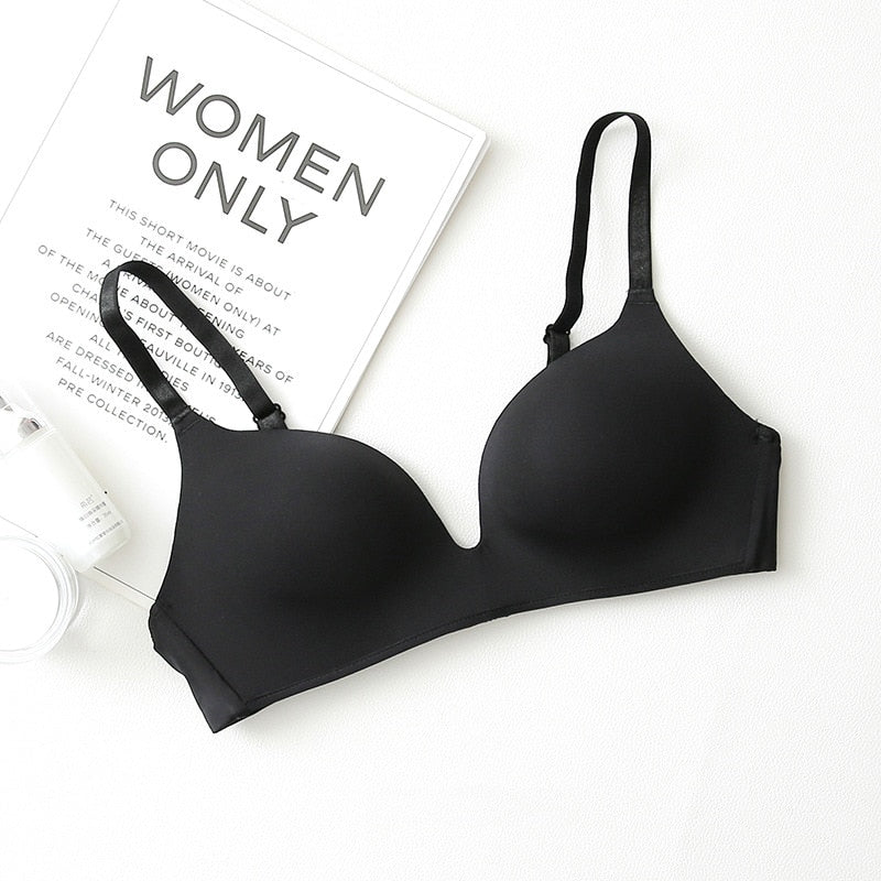 Seamless Bras for Women Push Up A - B cup comfortable  / enter Discount Code  XRSBZPJWKDSK   BUY  4 get 1 FREE  /  FREE  Shipping
