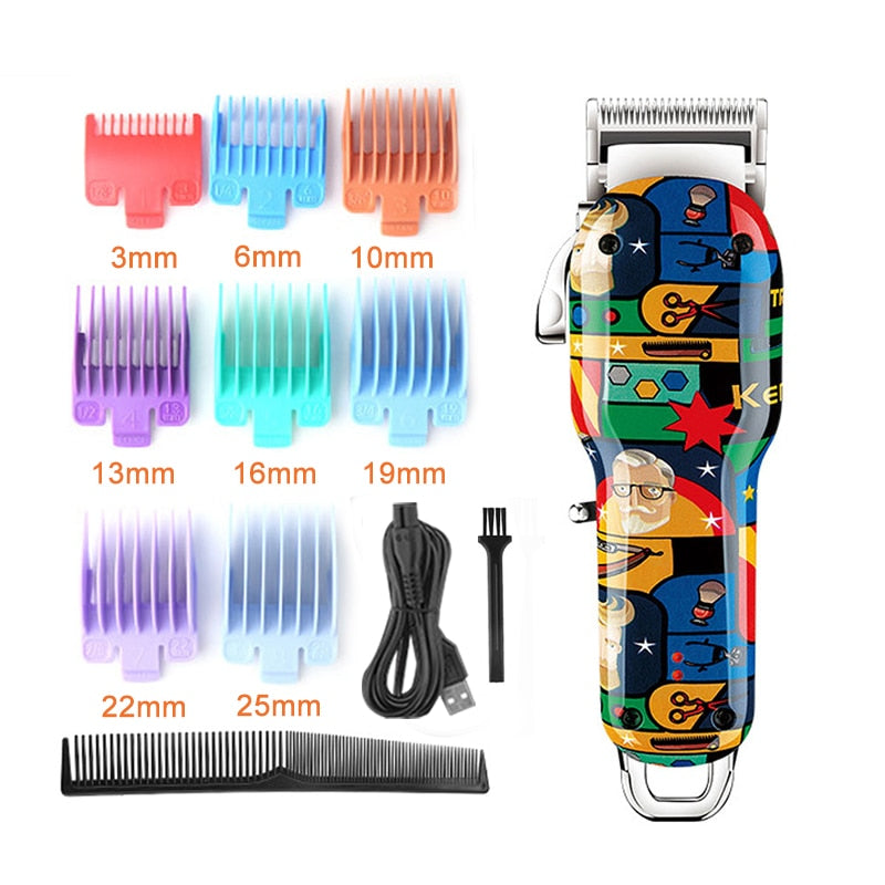 Kemei Professional Electric Hair Clipper / Cutting Wireless Trimmer , rechargeable / FREE Shipping